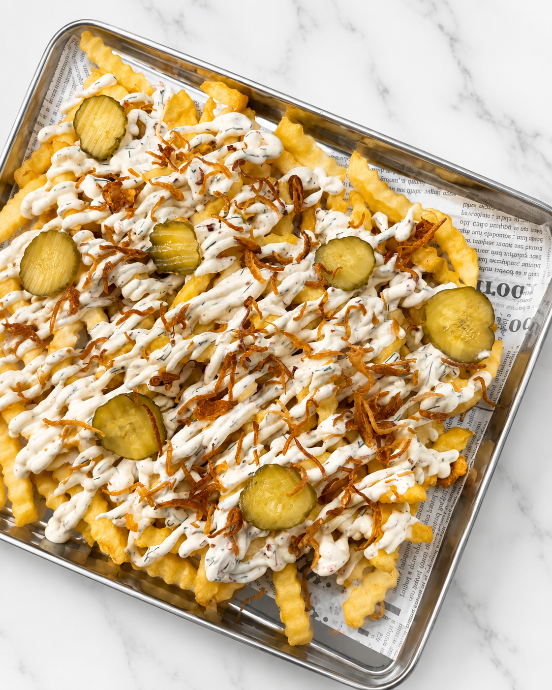 Fries White Sauce