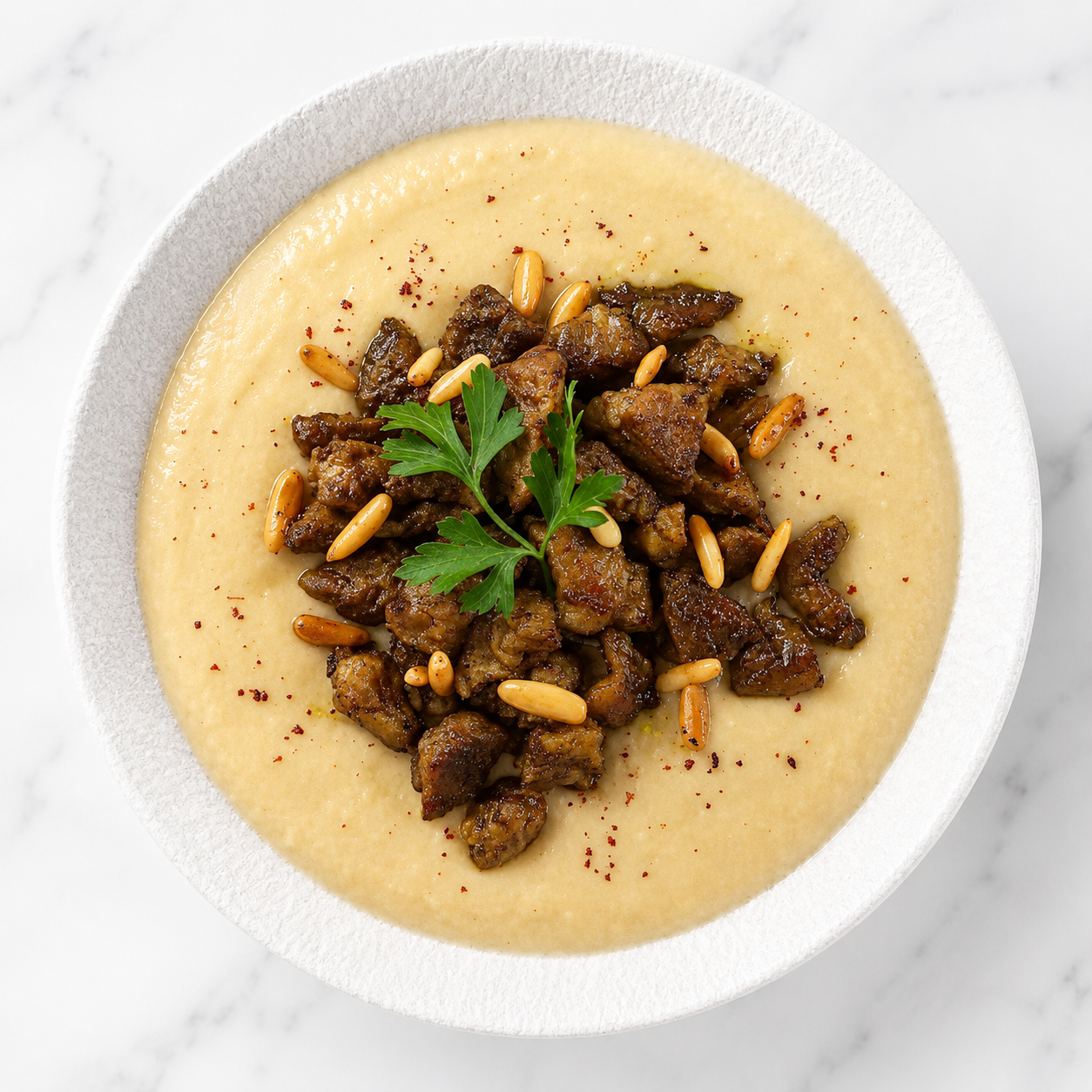 Hummus With Meat